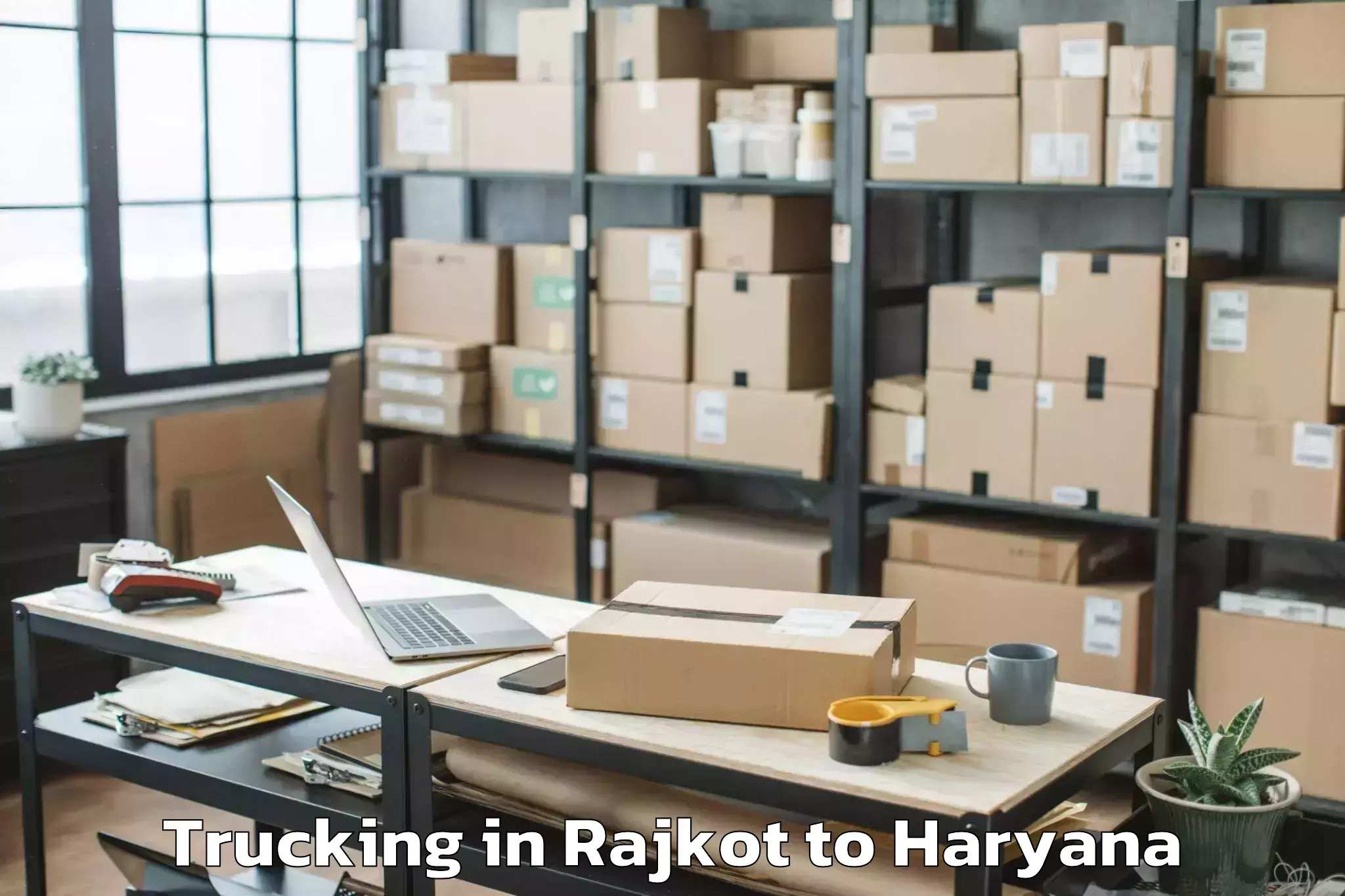 Top Rajkot to Bahadurgarh Trucking Available